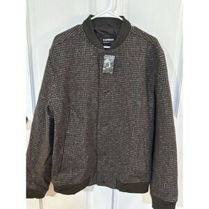 NWT Express Tweed Wool Blend Water‎ Resistant Jacket XL Tall